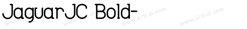 JaguarJC Bold字体转换